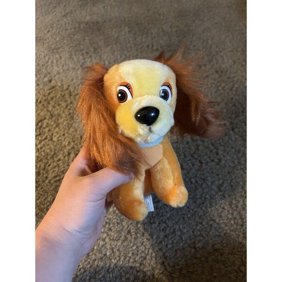 Walt Disney Plush Lady and the Tramp Dog Plush 7" Stuffed Toy Dog Vintage - Picture 1 of 4